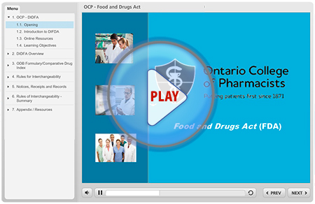 Food and Drugs act module