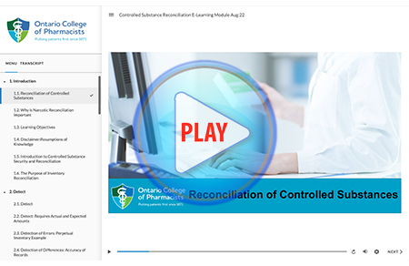 reconciliation of controlled substances module thumbnail